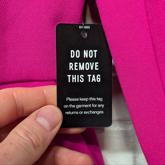 Express Women's Pink Jumpsuit Career Wear Work Long Sleeve Blazer Size 2 New - Picture 6 of 11